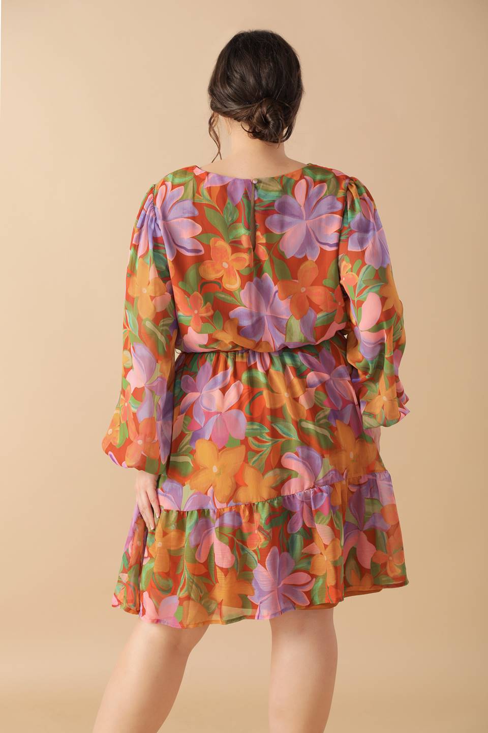 MUTED GARDEN WOVEN MINI DRESS Flying Tomato